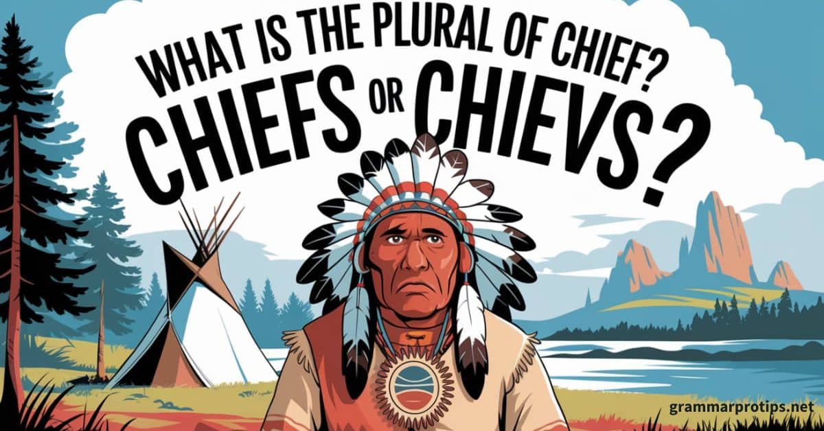 What is the Plural of Chief Chiefs or Chieves